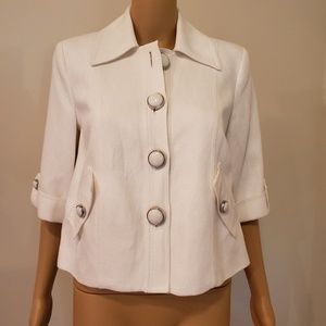 Beautiful Nygard Collection White Blazer